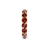 9ct Rose Gold Elysia Round Lab Diamond Eternity Ring (6 Ct. Tw.) standing product image one