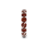 Platinum Elysia Round Lab Diamond Eternity Ring (9 Ct. Tw.) standing product image one
