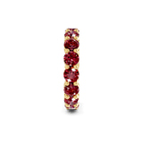 14kt Yellow Gold Elysia Round Lab Diamond Eternity Ring (4 Ct. Tw.) standing product image one