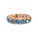 9ct Rose Gold Elysia Round Lab Diamond Eternity Ring (7 Ct. Tw.) front image