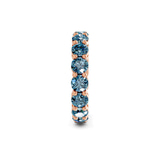 9ct Rose Gold Elysia Round Lab Diamond Eternity Ring (7 Ct. Tw.) standing product image one