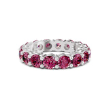 14ct White Gold Elysia Round Lab Diamond Eternity Ring (6 Ct. Tw.) front image