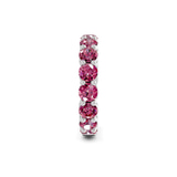 14ct White Gold Elysia Round Lab Diamond Eternity Ring (6 Ct. Tw.) standing product image one