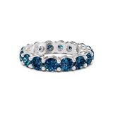 10kt White Gold Elysia Round Lab Diamond Eternity Ring (9 Ct. Tw.) front image