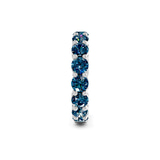 10kt White Gold Elysia Round Lab Diamond Eternity Ring (9 Ct. Tw.) standing product image one
