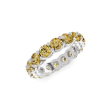 14kt White Gold Elysia Round Lab Diamond Eternity Ring (7 Ct. Tw.) side right image one