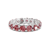 14ct White Gold Elysia Round Lab Diamond Eternity Ring (9 Ct. Tw.) front image