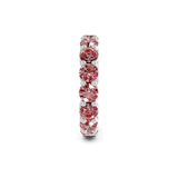 14ct White Gold Elysia Round Lab Diamond Eternity Ring (9 Ct. Tw.) standing product image one