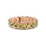 10kt Rose Gold Camila Oval Lab Diamond Eternity Ring (7 Ct. Tw.) front image