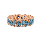 14ct Rose Gold Fable Pear Lab Diamond Eternity Ring (3 Ct. Tw.) front image