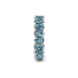 14kt White Gold Fable Pear Lab Diamond Eternity Ring (5 Ct. Tw.) left