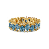 14kt Yellow Gold Fable Pear Lab Diamond Eternity Ring (3 Ct. Tw.) front image