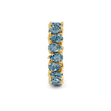 14kt Yellow Gold Fable Pear Lab Diamond Eternity Ring (3 Ct. Tw.) left