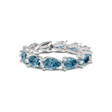 Platinum Lily Pear Lab Diamond Eternity Ring (2 Ct. Tw.) front image