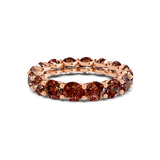 10kt Rose Gold Neveah Round Lab Diamond Eternity Ring (7 Ct. Tw.) front image