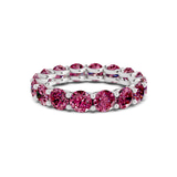 Platinum Neveah Round Lab Diamond Eternity Ring (3 Ct. Tw.) front image