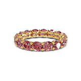 9ct Yellow Gold Neveah Round Lab Diamond Eternity Ring (8 Ct. Tw.) front image