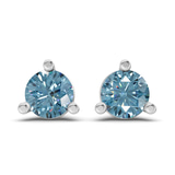 10kt White Gold Three Prong Martini Round Lab Diamond Stud Earrings (6 Ct. Tw.) front image