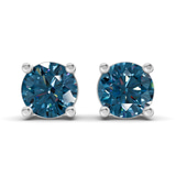 Platinum Four Prong Round Lab Diamond Stud Earrings (8 Ct. Tw.) front image