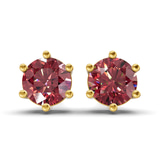 10kt Yellow Gold Six Prong Round Lab Diamond Stud Earrings (1 Ct. Tw.) front image