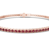 9ct Rose Gold Darcy Round Lab Diamond Tennis Bracelet (2 Ct. Tw.) side right image one