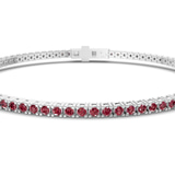 Platinum Darcy Round Lab Diamond Tennis Bracelet (2 Ct. Tw.) side right image one