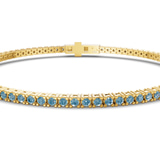 14kt Yellow Gold Darcy Round Lab Diamond Tennis Bracelet (2 Ct. Tw.) side right image one