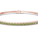 14kt Rose Gold Darcy Round Lab Diamond Tennis Bracelet (2 Ct. Tw.) side right image one