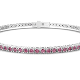 Platinum Darcy Round Lab Diamond Tennis Bracelet (2 Ct. Tw.) side right image one