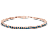 9ct Rose Gold Darcy Round Lab Diamond Tennis Bracelet (2 Ct. Tw.) front image