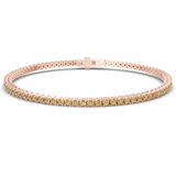 9ct Rose Gold Darcy Round Lab Diamond Tennis Bracelet (2 Ct. Tw.) front image