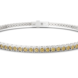 Platinum Darcy Round Lab Diamond Tennis Bracelet (2 Ct. Tw.) side right image one