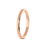 10kt Rose Gold Timeless Love Couple Rings her left