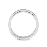 9ct White Gold Infinite Love Couple Rings (1/50 Ct. Tw.) her right