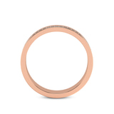 9ct Rose Gold Beau Couple Rings (1/10 Ct. Tw.) her right