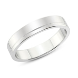 10kt White Gold Forever Love Couple Rings top