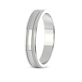 9ct White Gold Irreplaceable Love Couple Rings left