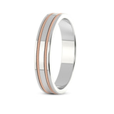 18ct Rose Gold Irreplaceable Love Couple Rings left