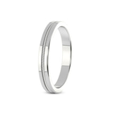 9ct White Gold Irreplaceable Love Couple Rings her left
