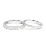 14kt White Gold Classic His & Her Couple Rings front image