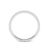 14kt White Gold Classic His & Her Couple Rings her right