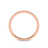 18kt Rose Gold Classic His & Her Couple Rings her right