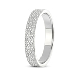 Platinum Endless Love Couple Rings left