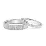 Platinum Endless Love Couple Rings front image