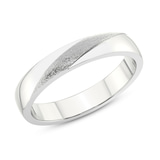 18kt White Gold Love Bond Couple Rings (1/20 Ct. Tw.) top