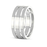 10kt White Gold Unfading Love Couple Rings (1/4 Ct. Tw.) left
