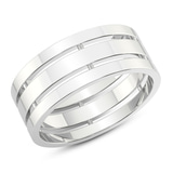 10kt White Gold Unfading Love Couple Rings (1/4 Ct. Tw.) top