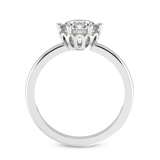 2.01 Ct Princess Cut Malissa Solitaire Lab Diamond Ring in 14kt White Gold right