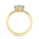 1.00 Ct Oval Cut Malissa Solitaire Lab Diamond Ring in 18kt Yellow Gold right