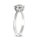 2.01 Ct Princess Cut Malissa Solitaire Lab Diamond Ring in 14kt White Gold left